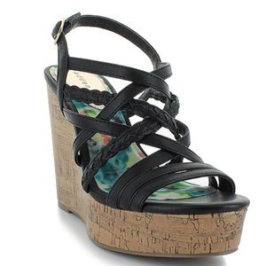 Madden Girl Cork Wedge Sandals